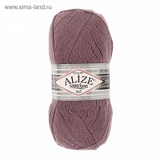 3929295 Пряжа "Superlana tig" 25% шерсть, 75% акрил 570м/100гр (312 лиловый)