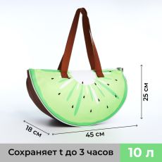 Термосумка на молнии, цвет зелёный 9883015