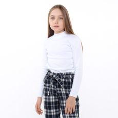 6975984 Школьная водолазка детская, цвет белый, рост 152 см Basia
