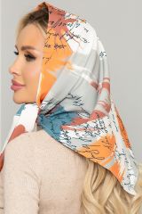 КП02 LT Collection Косынка молочный, оранжевый