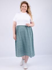 525893 Malina Платье белый/мятный