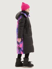550447 NIKASTYLE Пальто черный/фуксия
