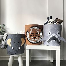 Корзина для хранения игрушек из фетра