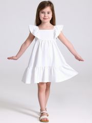 528836 Апрель Платье сливки