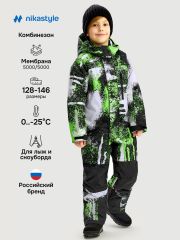 550314 NIKASTYLE Комбинезон салат/черный