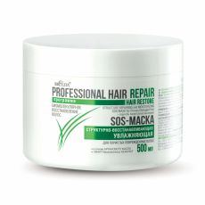 017562 Bielita Professional HAIR REPAIR. Sos-маска структурно-восстанавливающая и увлажняющая, 500 мл