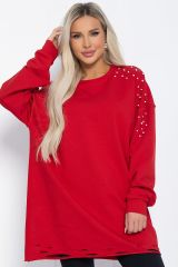 Б12368-1 LT Collection Свитшот красный