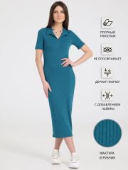 292543 Апрель Платье морская волна