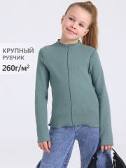 479087 Апрель Лонгслив серо-зеленый