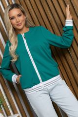 Б10445 LT Collection Бомбер зелёный