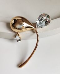Брошь с кристаллами Swarovski