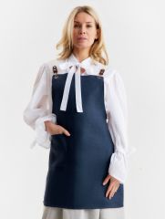 Фартук Этель Minimalist design 60х70 см, цвет синий, 100% лен 415 г/м2