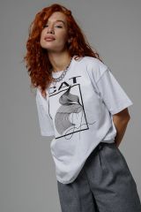 538750 Натали Футболка белый+CAT
