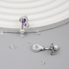 Серьги клипсы Арт. 3V-8381-W