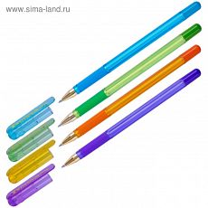 РЯД 4 ШТ! 4533056 Ручка шариковая MunHwa MC Gold LE, узел 0.5 мм, чернила синие, резиновый упор, корпус микс