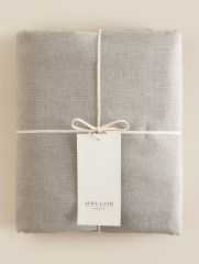 АКЦИЯ! ЦЕНА ЗА 3 ШТ! Простыня на резинке SL Home Linen collection 180*200+30 см , цв.бежевый, лён30%/хлопок70%