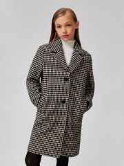548133 Acoola Пальто бежевый с черным