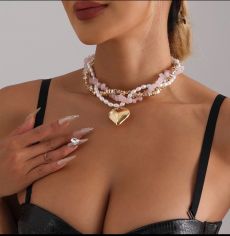Многослойные чокеры на шею Длина: 38+5 см