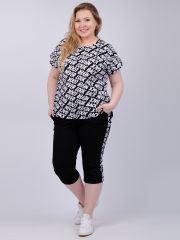 526526 Malina Костюм чёрный/белый