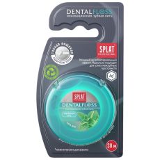 Зубная нить Splat Dental Floss, с волокнами серебра и мятой, 30 м 1117557