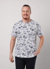 494566 CLEVER Футболка белый/т.синий