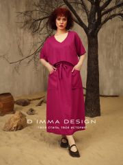 526853 DIMMA Платье Малиновый