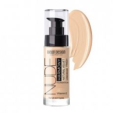 028891 Belor Design. Тональный крем NUDE HARMONY тон 201 Light beige