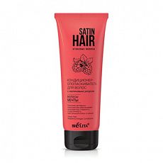 028927 Белита SATIN HAIR. Атласные волосы. Кондиционер-ополаскиватель для волос c малиновым уксусом “Волосы мечты” 200 мл