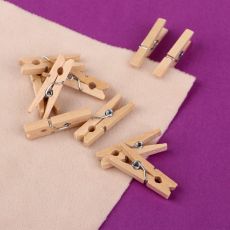 3953699 Прищепки для шитья, 3 × 0,5 × 0,3 см, 10 шт, цвет бежевый