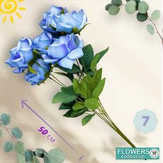 Розы букет 7 бутонов, 50см