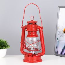 Керосиновая лампа декоративная красный 11.5×15×23 см