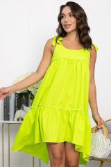 548784 LT Collection Платье ярко-салатовый