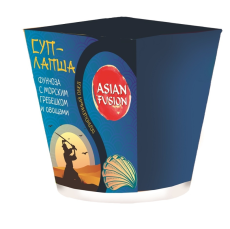 ASIAN FUSION Фунчоза с морским гребешком и овощами картон 72г