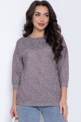 494027 LT Collection Блуза серо-бордовый