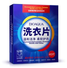 Пластины для стирки белья BIOAQUA Clean Laundry, 40 шт