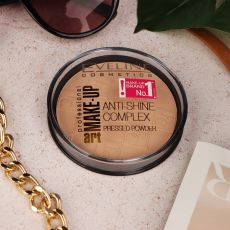 Пудра для лица Eveline Anti-Shine Complex, матирующая, тон 32 натуральный 5083508