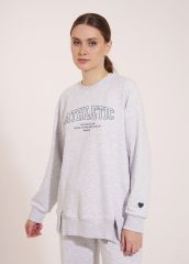 CLEVER Джемпер LSW15-008 меланж св.серый