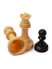 Шахматные фигуры, пластиковые, король h=7 см, d=3,2 см