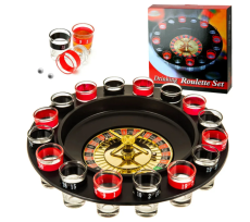 Рулетка пьяная Алкогольная настольная игра, 16 рюмок