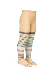 Omsa Колготки OMSA kids Collant 11P11-2 в полоску Beige (Бежевый)
