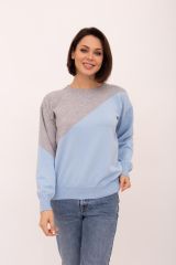 255038 Lika Dress Джемпер Голубой/серый
