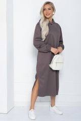 П12136 LT Collection Платье коричневый