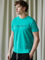 507331 VILATTE Футболка бирюзовый_compass