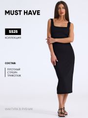 513252 Апрель Платье черный
