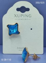 Серьги гвоздики Xuping с кристаллами swarovski