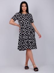 525817 Malina Платье чёрный/белый