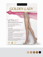 VITA 40 Golden Lady Колготки Playa (Бежевый);Nero (Черный);Daino (Бежевый);Cognac (Бежевый);Melon (Бежевый)