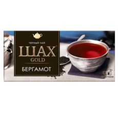 Чай черный Шах Gold бергамот гранулированный вечерний, 25 пак