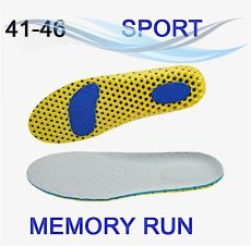 Стельки для обуви из пены с эффектом памяти, сетчатые 41-46 memory RUN