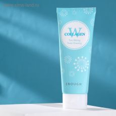 4990971 Очищающая пенка с морским коллагеном ENOUGH W Collagen Pure Shining Foam Cleansing, 100 г